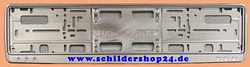 Kennzeichenhalter mit Werbung