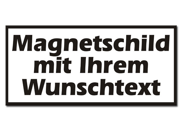 Magnetschilder mit Text