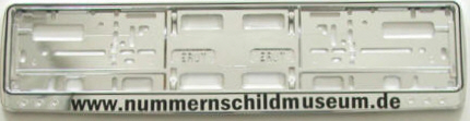 Nummernschildrahmen