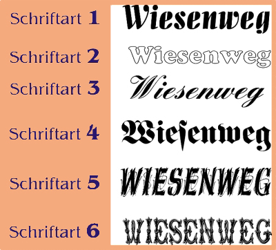 Online shop schriftarten unserer kupferhausnummern schriftarten Online shop schriftarten unserer kupferhausnummern schriftarten