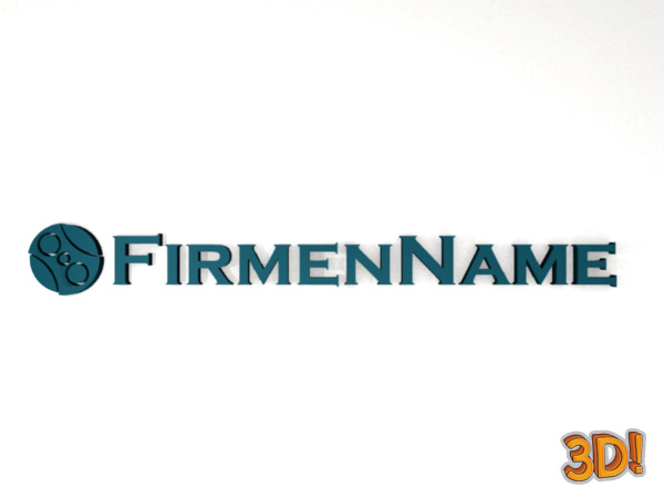 Firmenname mit Logo