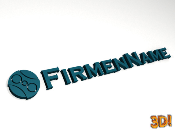 Firmenname mit Logo 2