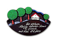 Keramikschilder - Grafic Design - Naturfarben