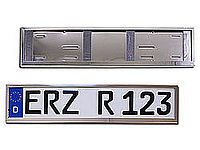 Edelstahl Kennzeichenhalter