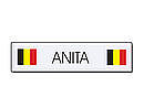 Namensschilder Belgien