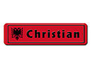Namensschilder Albanien