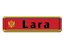 Namensschilder Montenegro