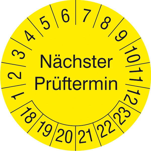 Prfplakette Nchster Prftermin 
