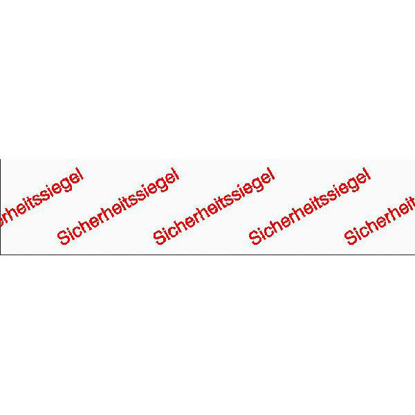 Sicherheitssiegel Text: Sicherheitssiegel (mehrfach pro Etikett)