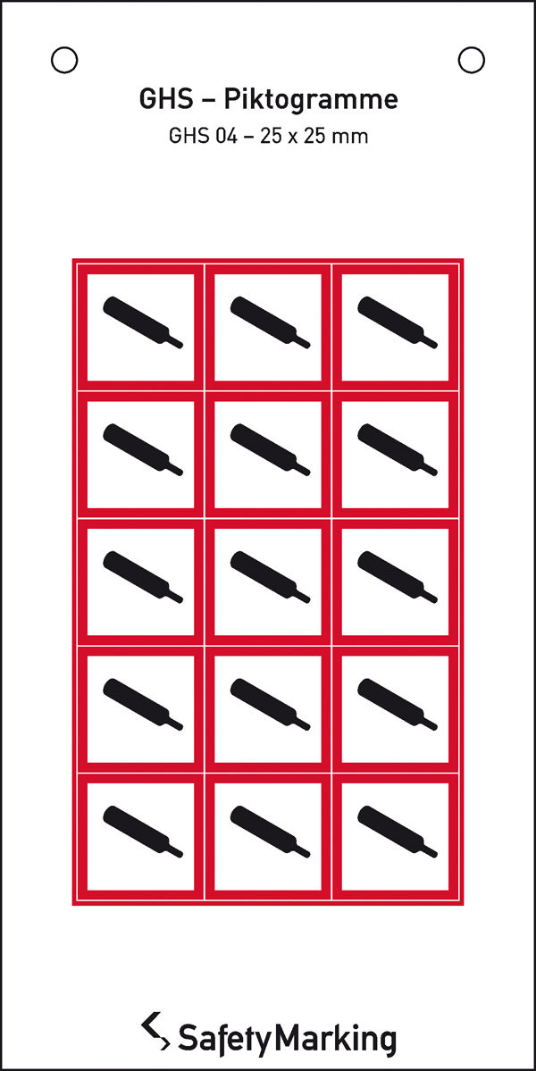 GHS-Gefahrenpiktogramm Symbol 04: Gasflasche