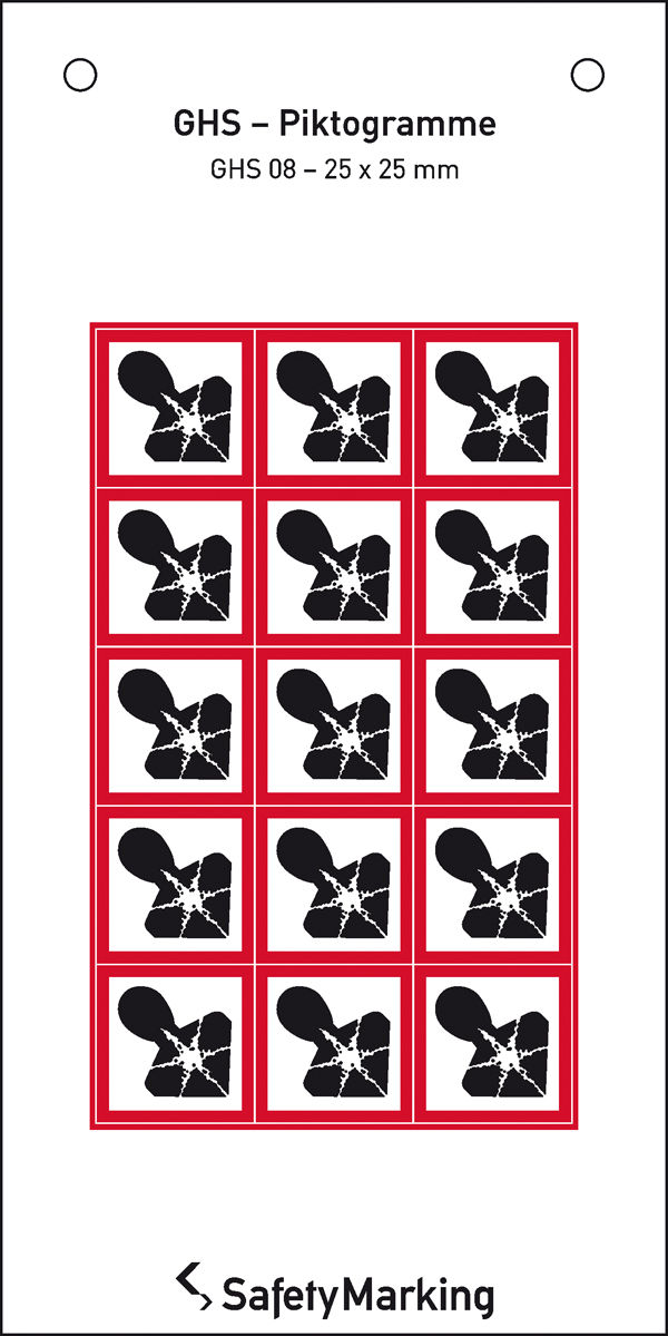 GHS-Gefahrenpiktogramm Symbol 08: Gesundheitsgefahr