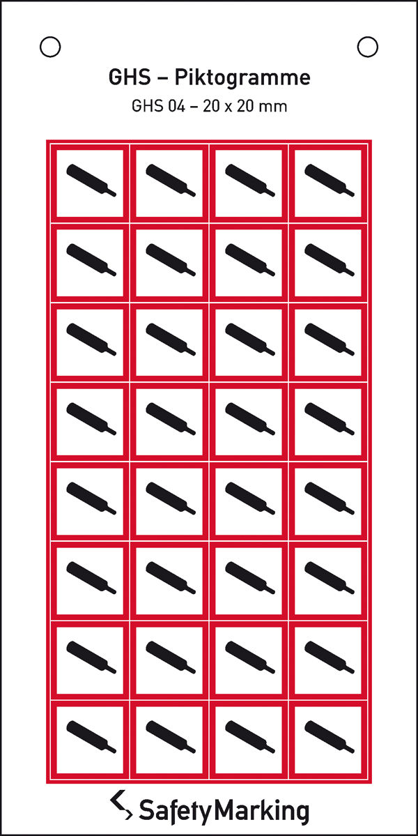 GHS-Gefahrenpiktogramm Symbol 04: Gasflasche