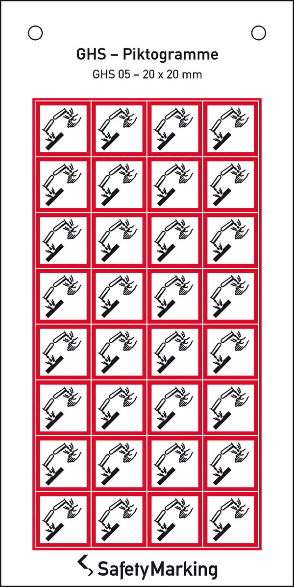 GHS-Gefahrenpiktogramm Symbol 05: tzwirkung