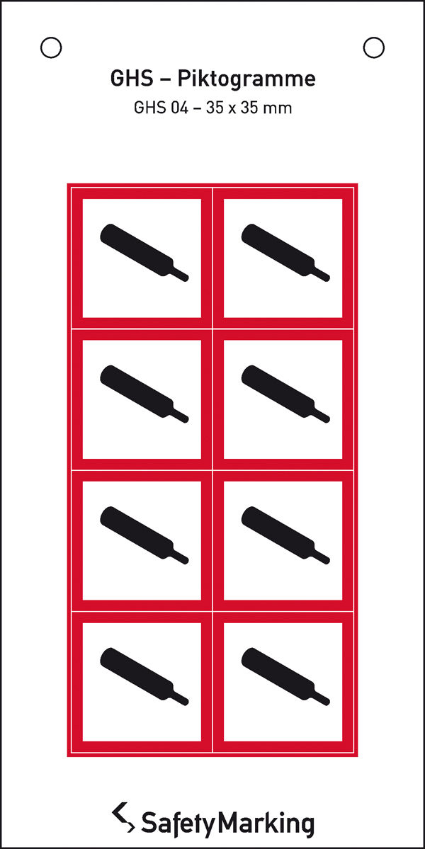 GHS-Gefahrenpiktogramm Symbol 04: Gasflasche