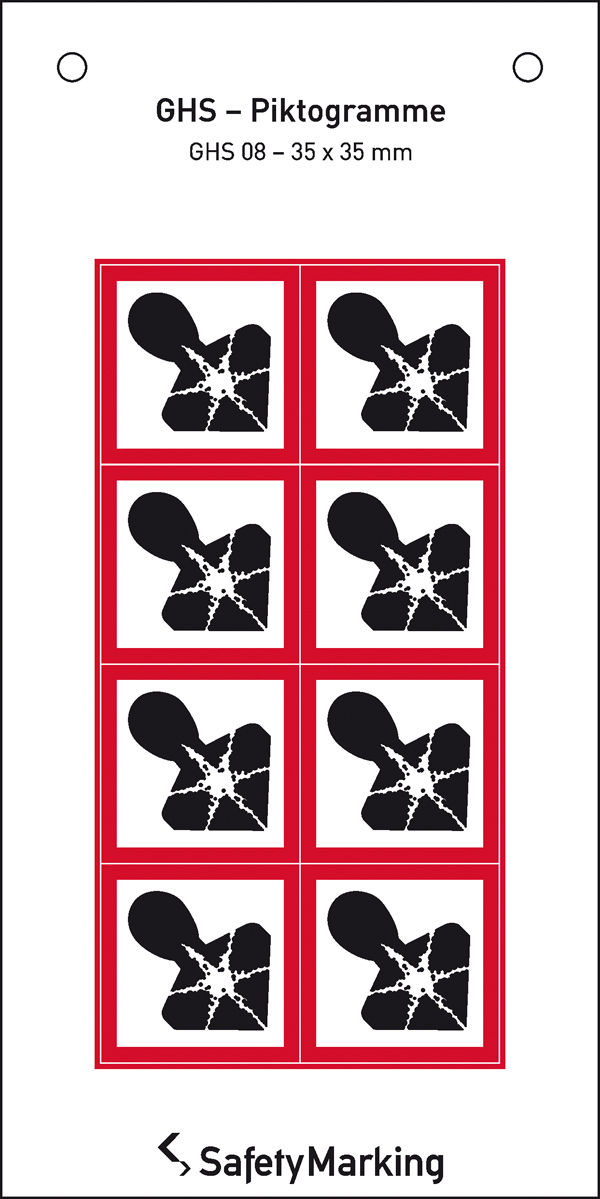 GHS-Gefahrenpiktogramm Symbol 08: Gesundheitsgefahr