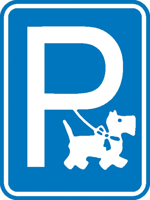 Wolk Hinweisschild »Hundeparkplatz«