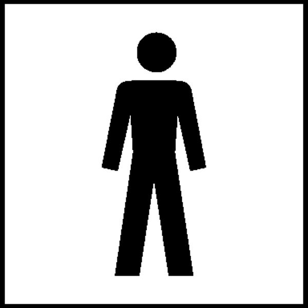 Türschild »Graphic Line - WC Herren«