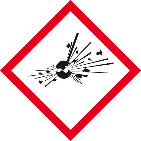 GHS-Gefahrenpiktogramm Symbol 01: explodierende Bombe