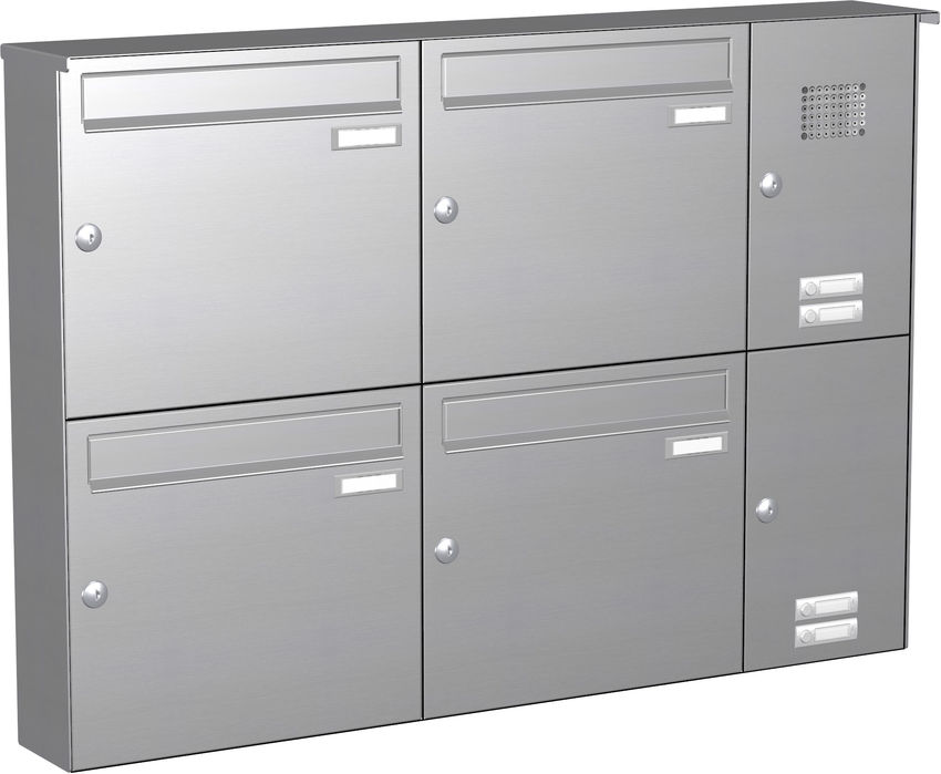 4 Max Knobloch Briefkasten Aufputz Edelstahl Funktion Audio