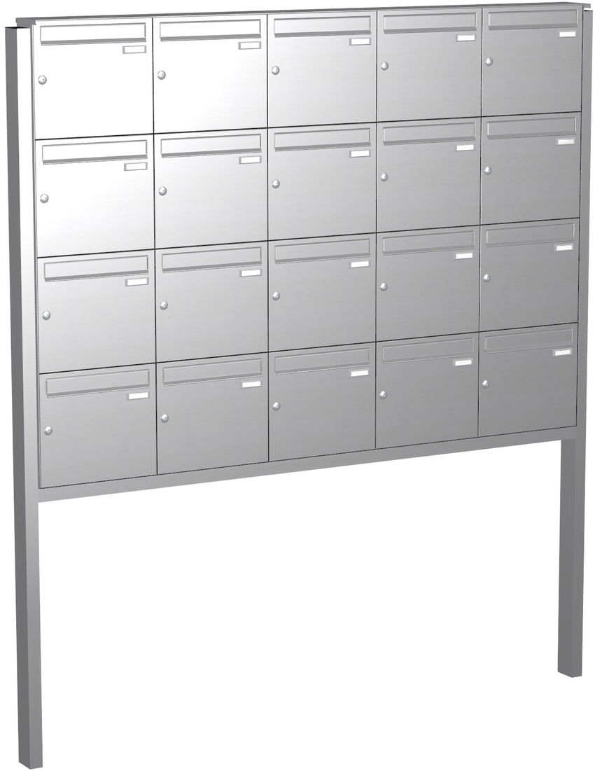 20 Max Knobloch Briefkasten Freistehend Edelstahl