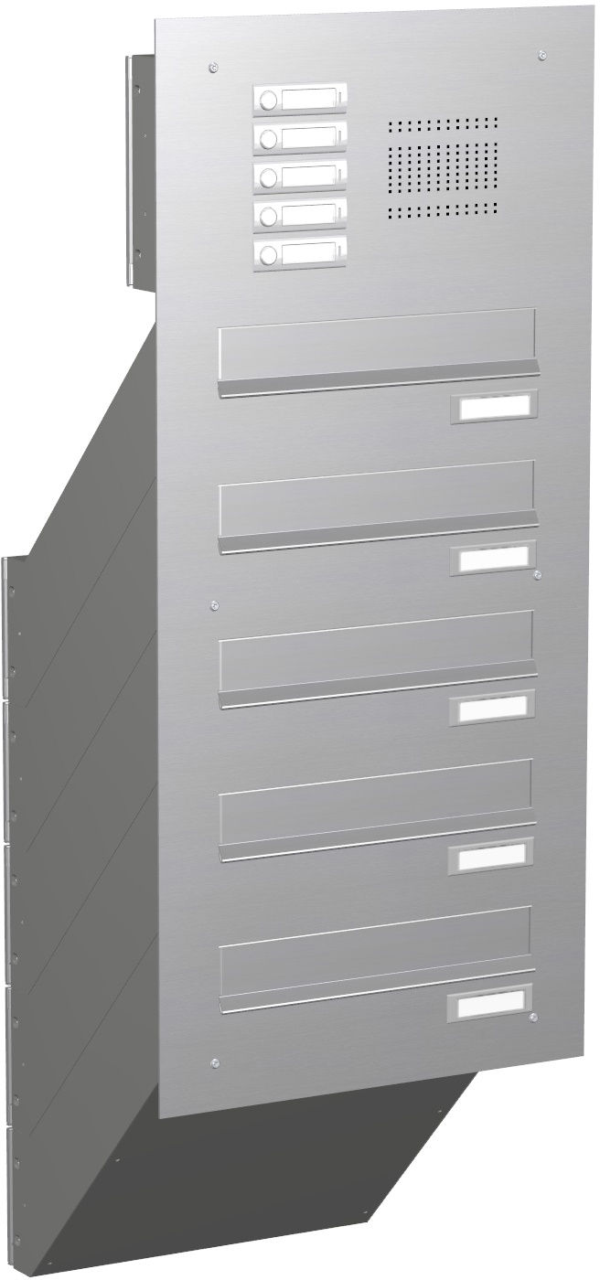 5 Max Knobloch Briefkasten Mauerdurchwurf Edelstahl Funktion