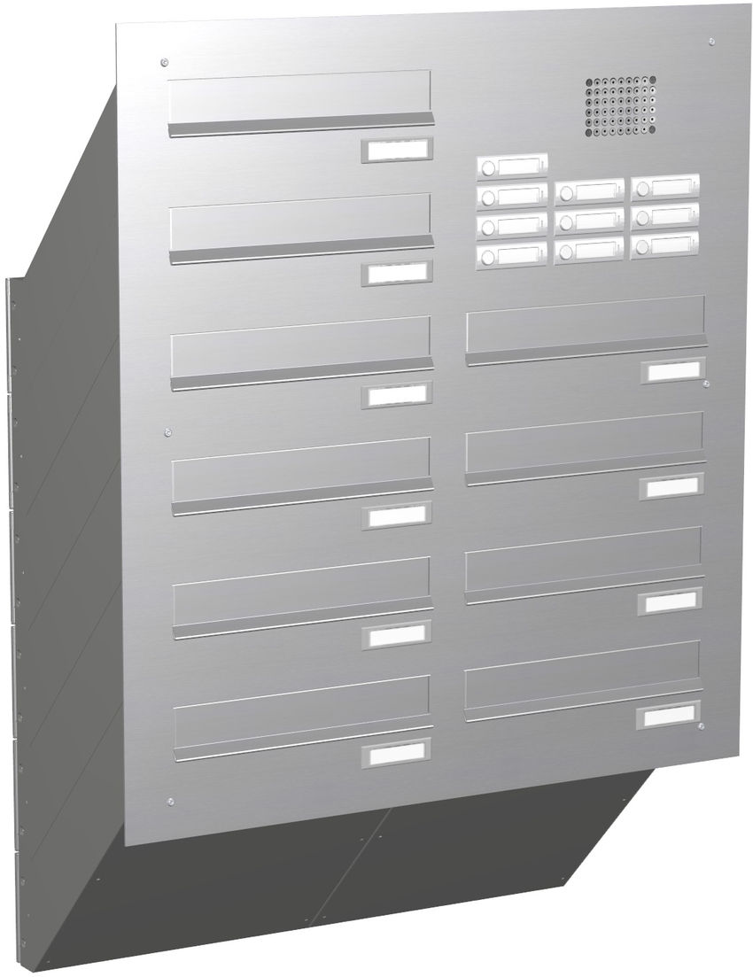 10 Max Knobloch Briefkasten Mauerdurchwurf Edelstahl Funktion Audio