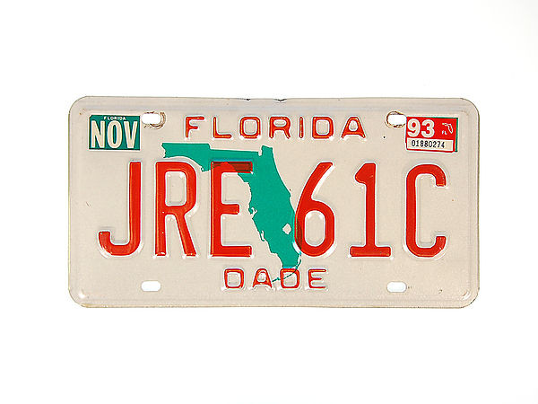 US - Nummernschild Florida - original
