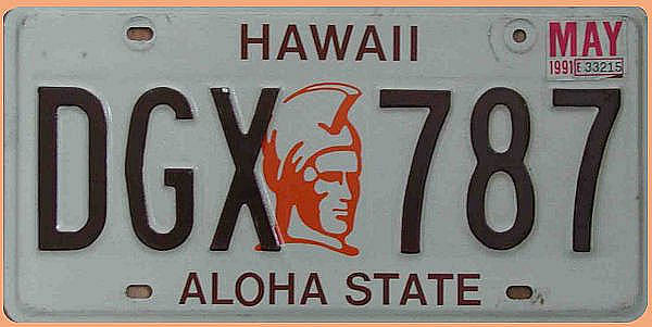 US Kennzeichen - Hawaii - original