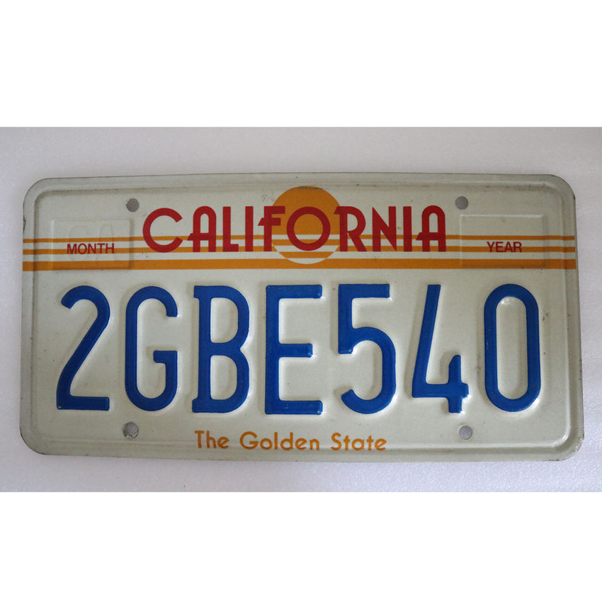 USA Fahrzeugkennzeichen California