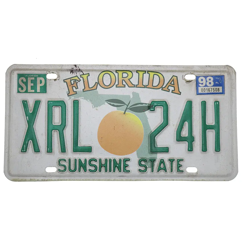 US Kennzeichen Florida - original Nummernschild aus den USA
