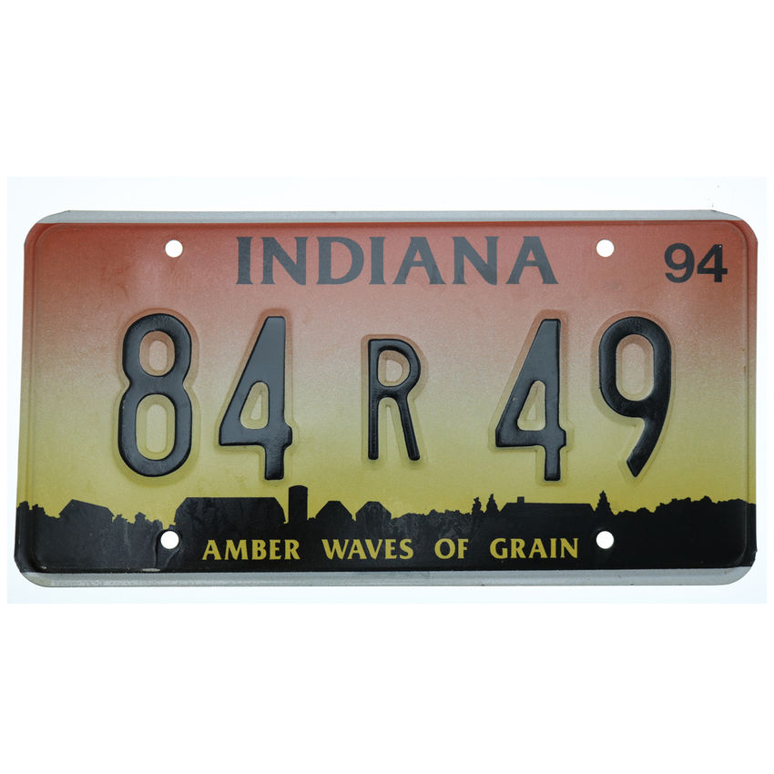 US Kennzeichen Indiana - original Nummernschild aus den USA