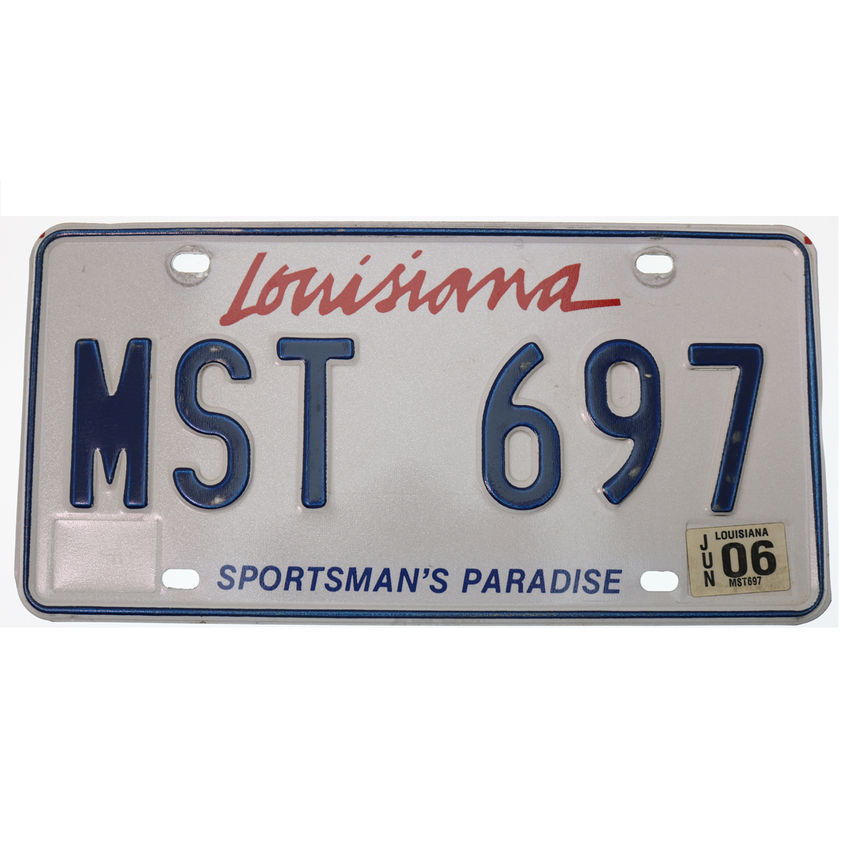 US Kennzeichen Louisiana - original Nummernschild aus den USA