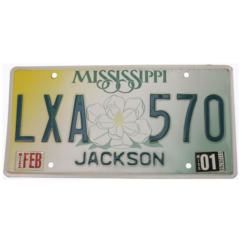 US Kennzeichen Mississippi - original Nummernschild aus den USA
