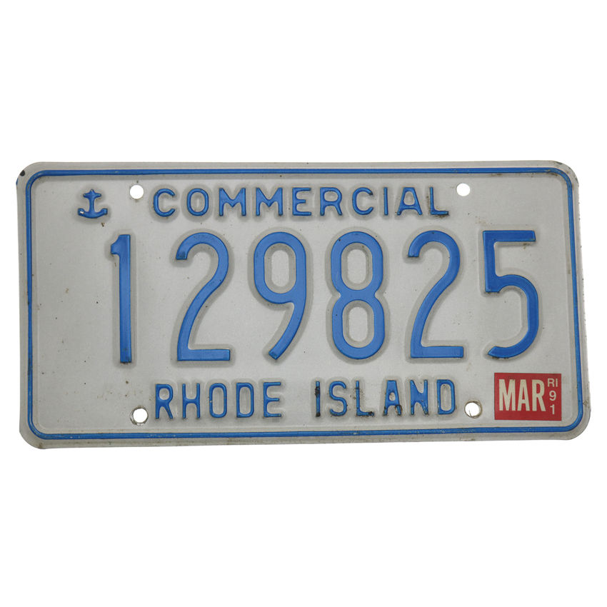 US Kennzeichen Rohode Island - original Nummernschild aus den USA