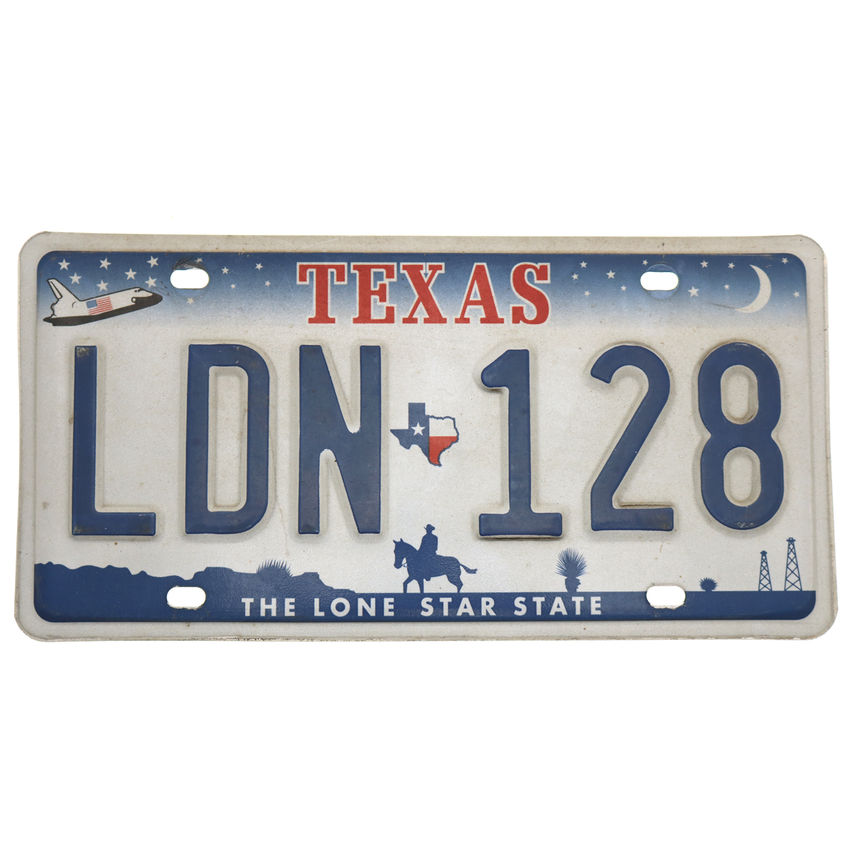 US Kennzeichen Texas - original Nummernschild aus den USA
