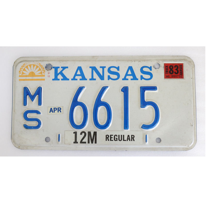 US-Nummernschild Kansas - original