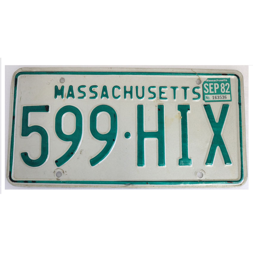 US Kennzeichen Massachusetts - original Nummernschild aus den USA