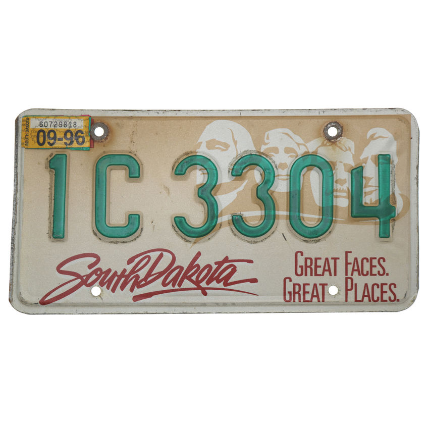US Kennzeichen South Dakota - original Nummernschild aus den USA