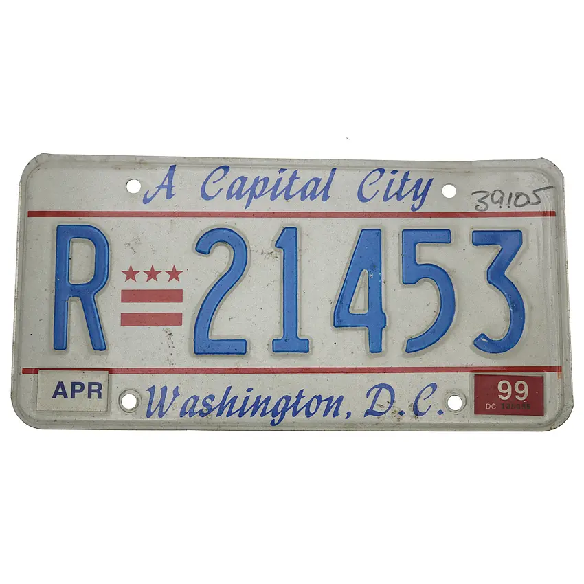 US Kennzeichen Washington DC - original Nummernschild aus den USA