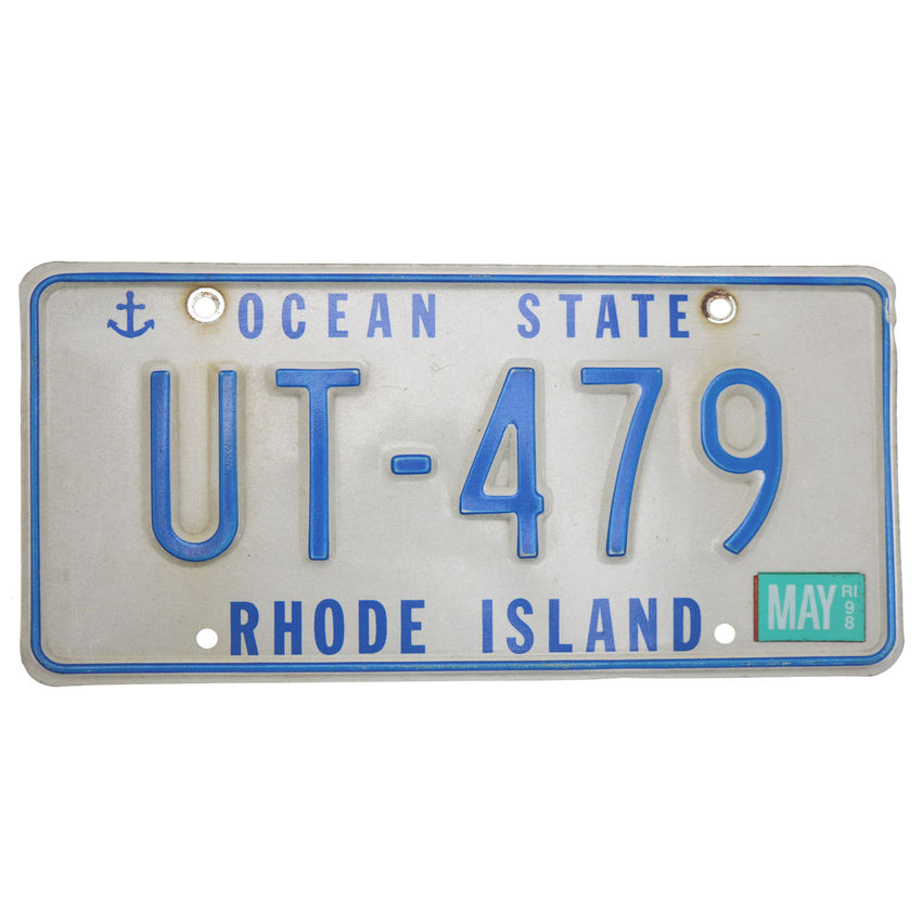 US Kennzeichen Rohode Island - original Nummernschild aus den USA