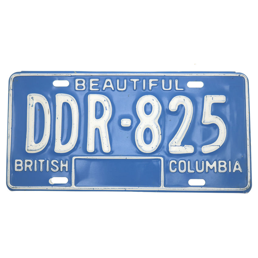 Kanadisches Kennzeichen British Colambia - original Nummernschild aus Kanada