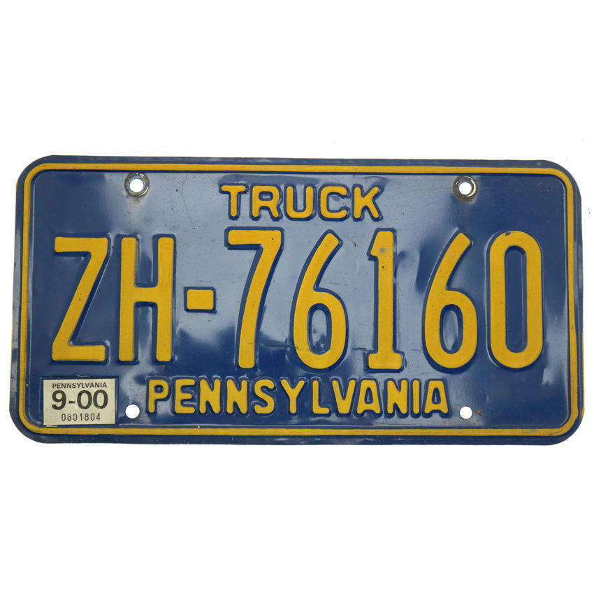 US Kennzeichen Pennsylvania - original Nummernschild aus den USA