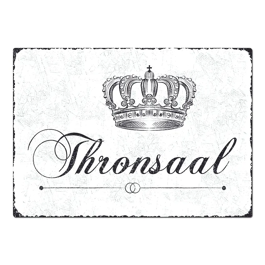 Proverdi GmbH Toilettenschild im Vintage - Design aus Aluminium Format A4