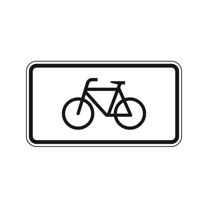Verkehrszeichen Zusatzschild StVO - Radverkehr