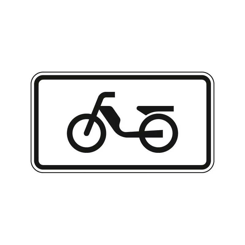 Verkehrszeichen Zusatzschild StVO - Mofas