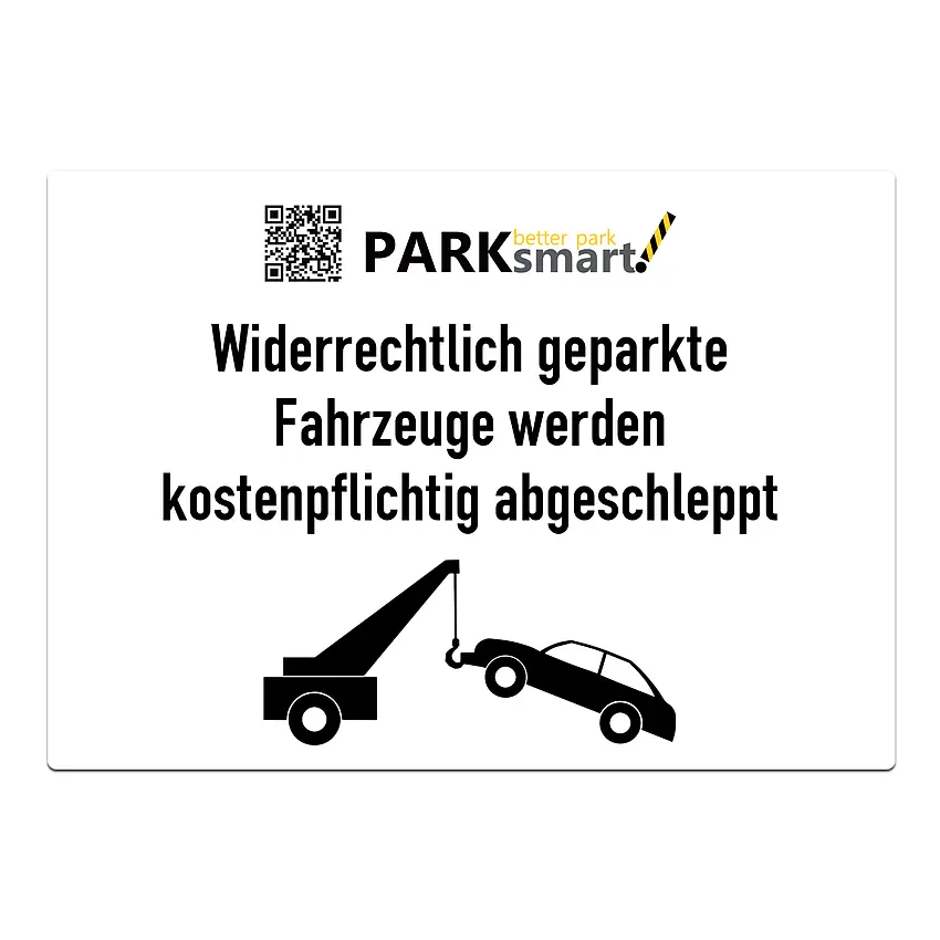 Proverdi GmbH A3 Parkverbotsschild PARKsmart ohne Wunschtext