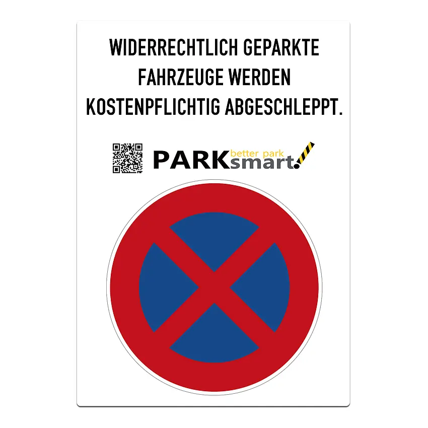 Proverdi GmbH Parkverbotsschild PARKsmart A4 absolutes Halteverbot