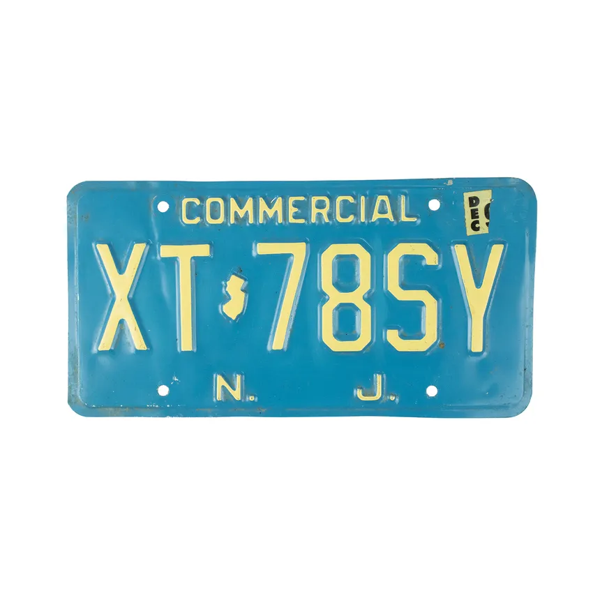 USA-Nummernschild New Jersey - Garden State - original