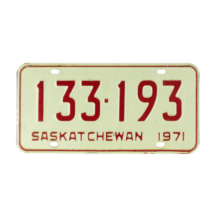 Nummernschild aus Kanada - Saskatchewan