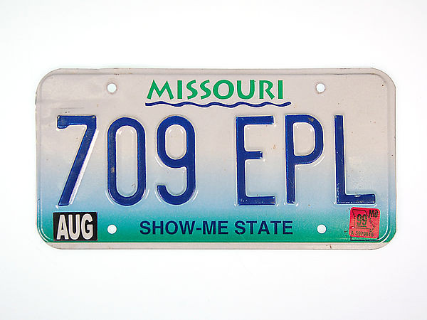 US-Nummernschild Missouri - Show me State - original
